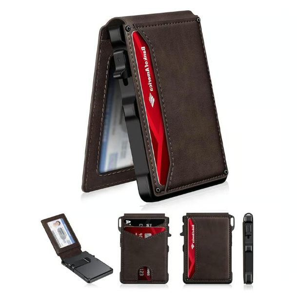 “Last Day! 50% OFF 🔥 Men's Multi-functional Business Wallet”.