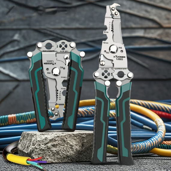 š„2026 New Upgradeš„Freelodrstar⢠Multifunctional Folding Wire Stripper-Professional Electrician Tool