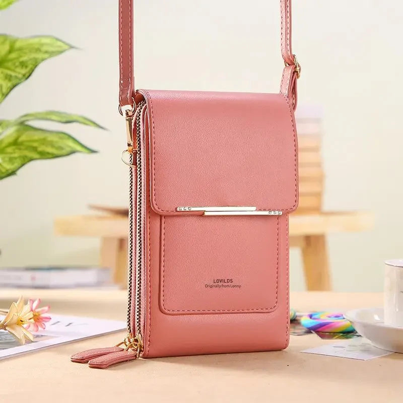 🔥Final 3 Hours: 60% OFF LOVILDS™2026 Trendy Minimalist Elegant Women's Touchscreen Crossbody Phone Wallet