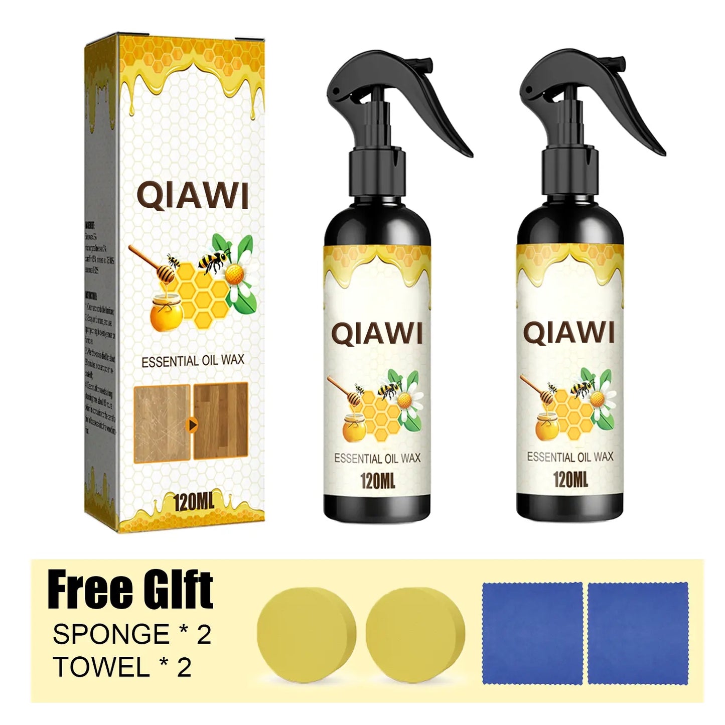 🔥Final 6 Hours 50% OFF QIAWI Wood Restore Spray – Non-Greasy & Anti-Dust