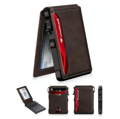 “Last Day! 50% OFF 🔥 Men's Multi-functional Business Wallet”.