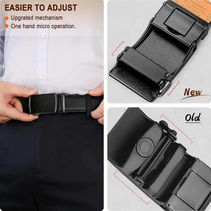 🔥Final 3 Hours 50% OFF QIAWI Leather Ratchet Belt With Adjustable Buckle CrackSlick.