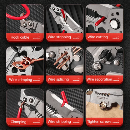 💥2026 New Upgrade💥Freelodrstar™ Multifunctional Folding Wire Stripper-Professional Electrician Tool