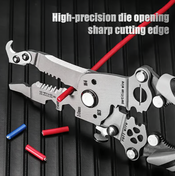 💥2026 New Upgrade💥Freelodrstar™ Multifunctional Folding Wire Stripper-Professional Electrician Tool