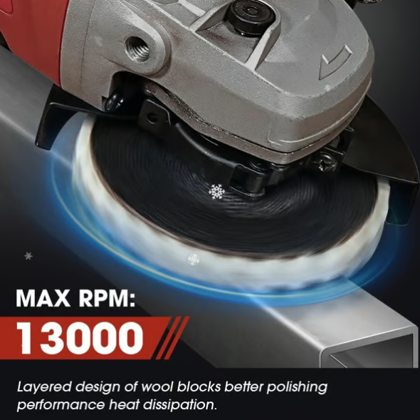 🔥Final 6 Hours: 50% OFF Premium Wool Felt Polishing Flap Disc for Angle Grinders - Mirror Finish Made Easy