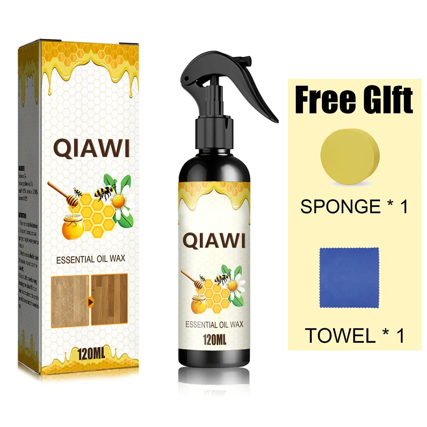 🔥Final 6 Hours 50% OFF QIAWI Wood Restore Spray – Non-Greasy & Anti-Dust