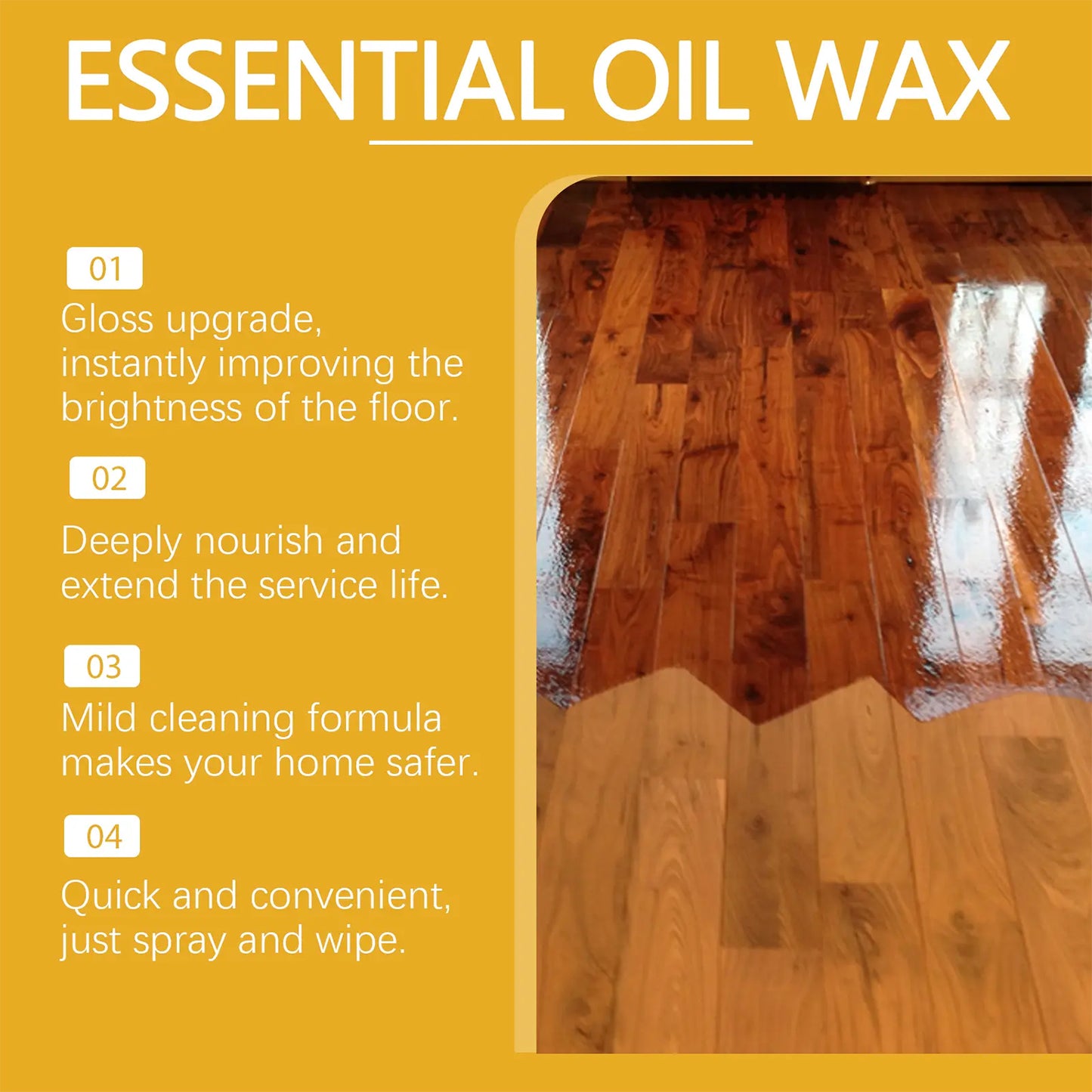 🔥Final 6 Hours 50% OFF QIAWI Wood Restore Spray – Non-Greasy & Anti-Dust