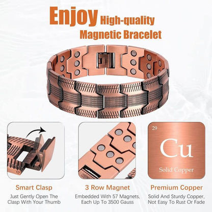 Last Day！Neslemy Copper magnetic bracelet——Relieve fatigue and promote blood circulation