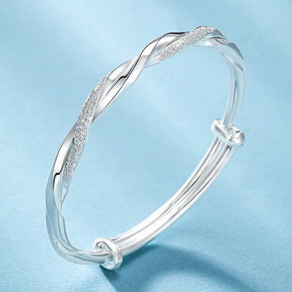 925 Silver Simple Cuff Bracelets 洁牙笔
