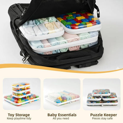 Clear Zippered Case, Waterproof Cosmetic Bag & Travel Organizer for Small Items
