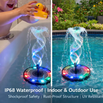 ⏰ Summer Blowout 50% OFF🌞QIAWI Solar Power 5.5W LED Fountain