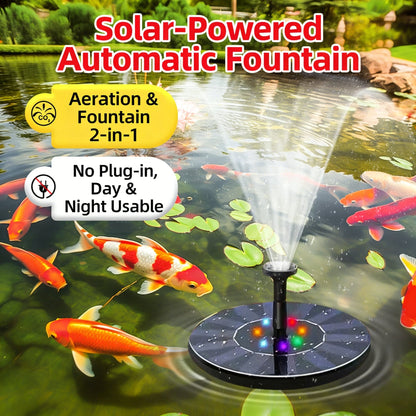⏰ Summer Blowout 50% OFF🌞QIAWI Solar Power 5.5W LED Fountain
