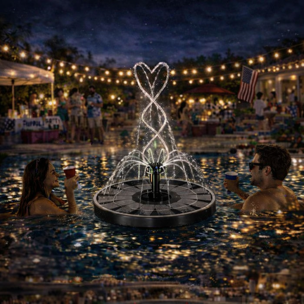 ⏰ Summer Blowout 50% OFF🌞QIAWI Solar Power 5.5W LED Fountain