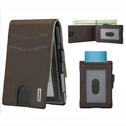 🔥40% OFF Today – Men’s Minimalist Pop-Up Wallet, RFID Blocking Aluminum Slim Bifold.