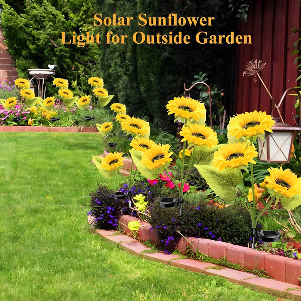 🌻 Waterproof Sunflower Solar Lights for Garden, Patio & Backyard Decor