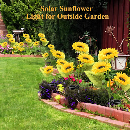 🌻 Waterproof Sunflower Solar Lights for Garden, Patio & Backyard Decor
