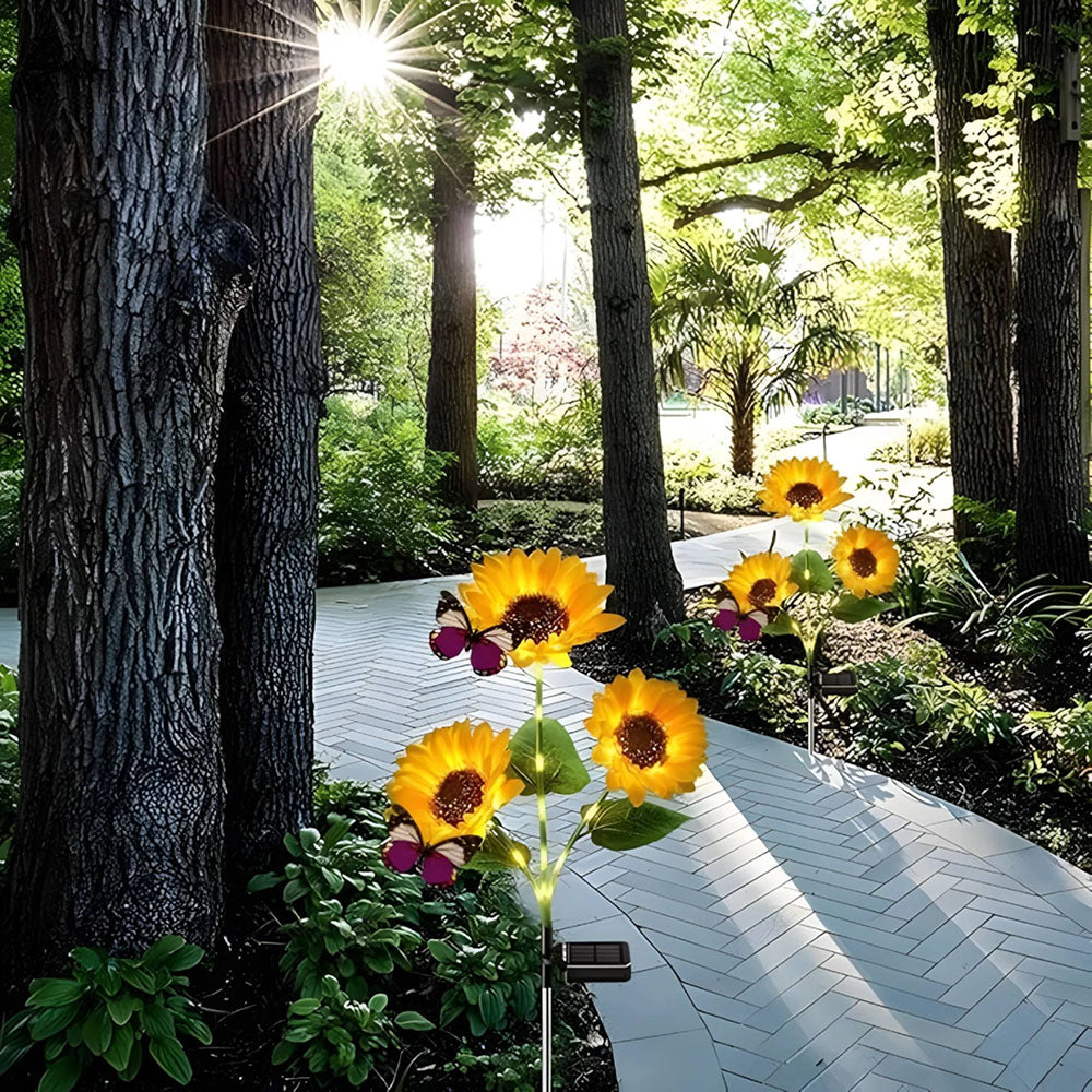 🌻 Waterproof Sunflower Solar Lights for Garden, Patio & Backyard Decor