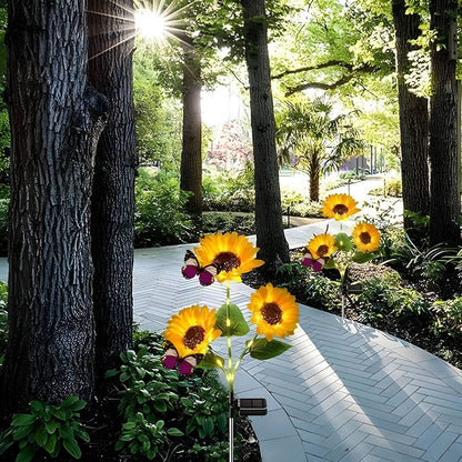 🌻 Waterproof Sunflower Solar Lights for Garden, Patio & Backyard Decor