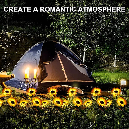 🌻 Waterproof Sunflower Solar Lights for Garden, Patio & Backyard Decor